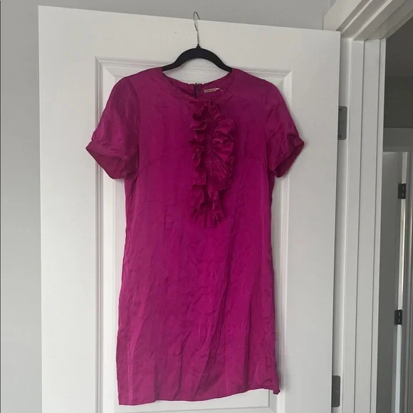 Elegant Pink Ruffle Top - Picture 1 of 2